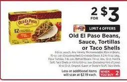 ShopRite Old El Paso Beans, Sauce, Tortillas or Taco Shells offer