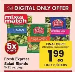 Safeway Fresh Express Salad Blends offer