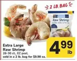 Safeway Extra Large Raw Shrimp offer