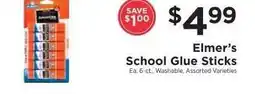 ShopRite Elmer’s School Glue Sticks offer