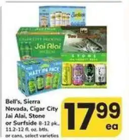 Safeway Bell's, Sierra Nevada, Cigar City Jai Alai, Stone or Surfside offer