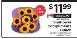 ShopRite Sunflower Compliments Bunch offer