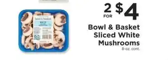 ShopRite Bowl & Basket Sliced White Mushrooms offer