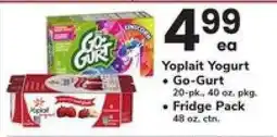 Safeway Yoplait Yogurt offer