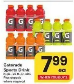 Safeway Gatorade Sports Drink offer
