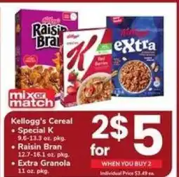 Safeway Kellogg's Cereal offer