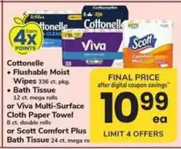 Safeway Cottonelle, Viva, Scott offer