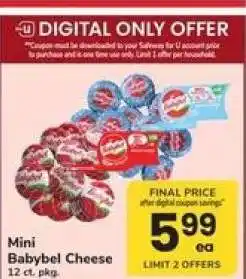Safeway Mini Babybel Cheese offer