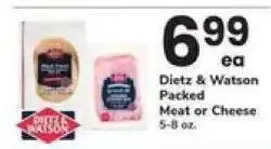 Safeway Dietz & Watson Packed Meat or Cheese offer