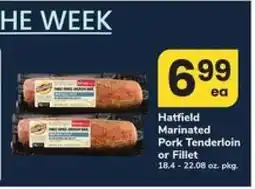 Safeway Hatfield Marinated Pork Tenderloin or Fillet offer