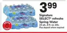 Safeway Signature SELECT refreshe Spring Water offer