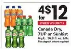 Safeway Canada Dry, 7UP or Sunkist offer
