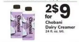 Safeway Chobani Dairy Creamer offer
