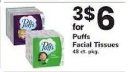 Safeway Puffs Facial Tissues offer