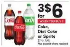 Safeway Coke, Diet Coke Or Sprite offer