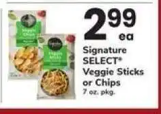 Safeway Signature SELECT Veggie Sticks or Chips offer