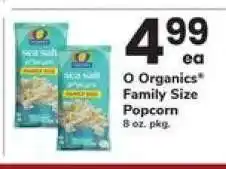 Safeway O Organics Family Size Popcorn offer