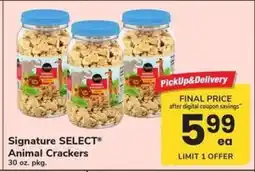 Safeway Signature Select Animal Crackers offer