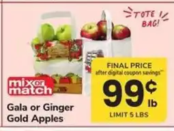 Safeway Gala or Ginger Gold Apples offer