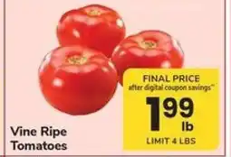 Safeway Vine Ripe Tomatoes offer