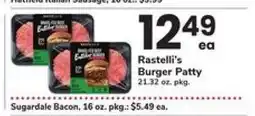 Safeway Rastelli's Burger Patty offer