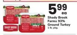 Safeway Shady Brook Farms 93% Ground Turkey offer