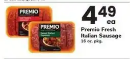 Safeway Premio Fresh Italian Sausage offer