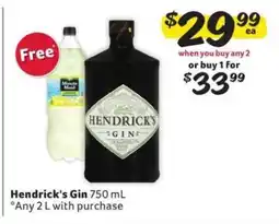 Winn Dixie Hendrick's Gin offer