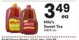 Safeway MILO'S Sweet Tea offer