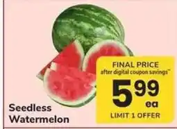 Safeway Seedless Watermelon offer