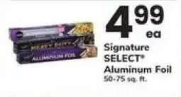 Safeway Signature SELECT Aluminum Foil offer