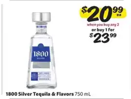 Winn Dixie 1800 Silver Tequila & Flavors offer