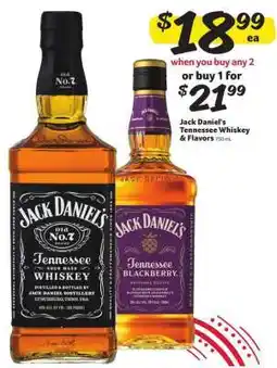 Winn Dixie Jack Daniel's Tennessee Whiskey & Flavors offer