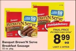 Safeway Banquet Brown 'N Serve Breakfast Sausage offer