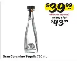 Winn Dixie Gran Coramino Tequila offer