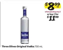 Winn Dixie Three Olives Original Vodka offer