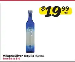 Winn Dixie Milagro Silver Tequila offer
