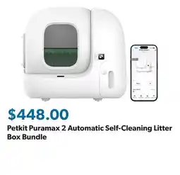 Sam's Club Petkit Puramax 2 Automatic Self-Cleaning Litter Box Bundle offer