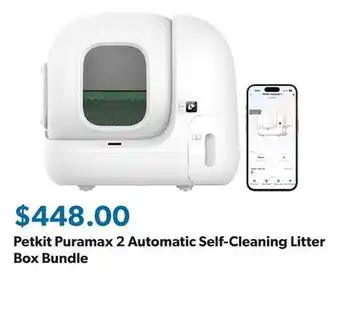 Sam's Club Petkit Puramax 2 Automatic Self-Cleaning Litter Box Bundle offer