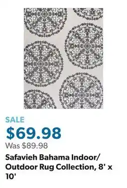 Sam's Club Safavieh Bahama Indoor/Outdoor Rug Collection, 8' x 10' offer