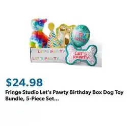 Sam's Club Fringe Studio Let's Pawty Birthday Box Dog Toy Bundle, 5-Piece Set White offer