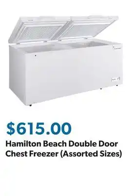 Sam's Club Hamilton Beach Double Door Chest Freezer (Assorted Sizes) offer