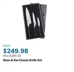 Sam's Club Shun & Kai Classic Knife Set offer