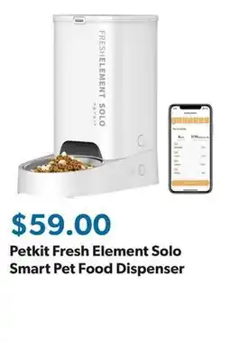 Sam's Club Petkit Fresh Element Solo Smart Pet Food Dispenser offer