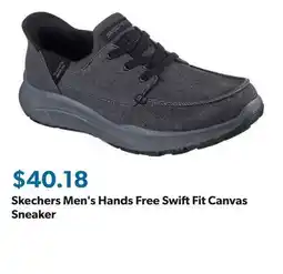 Sam's Club Skechers Men's Hands Free Swift Fit Canvas Sneaker offer