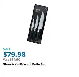 Sam's Club Shun & Kai Wasabi Knife Set offer