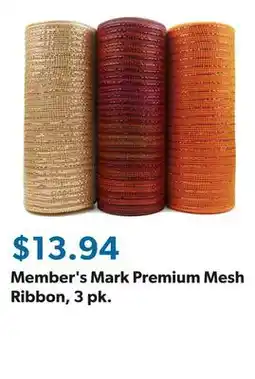 Sam's Club Member's Mark Premium Mesh Ribbon, 3 pk offer