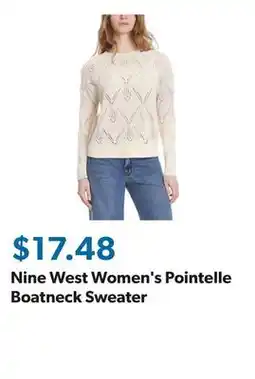 Sam's Club Nine West Women's Pointelle Boatneck Sweater offer