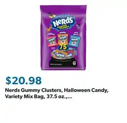 Sam's Club Nerds Gummy Clusters, Halloween Candy, Variety Mix Bag, 37.5 oz., 75 pcs offer
