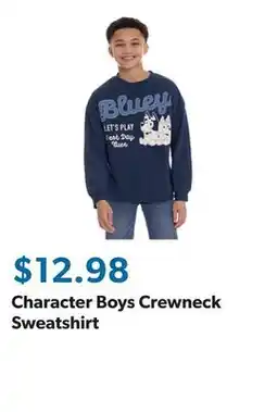 Sam's Club Character Boys Crewneck Sweatshirt offer